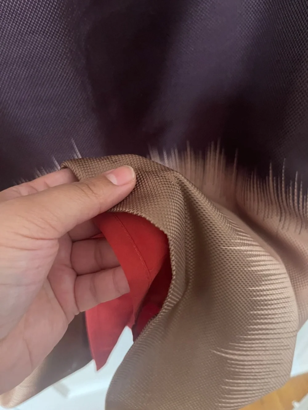 Tuckernuck Sienna Ombre Mini Shift Skirt in Red, Brown & Cream - Picture 9 of 11